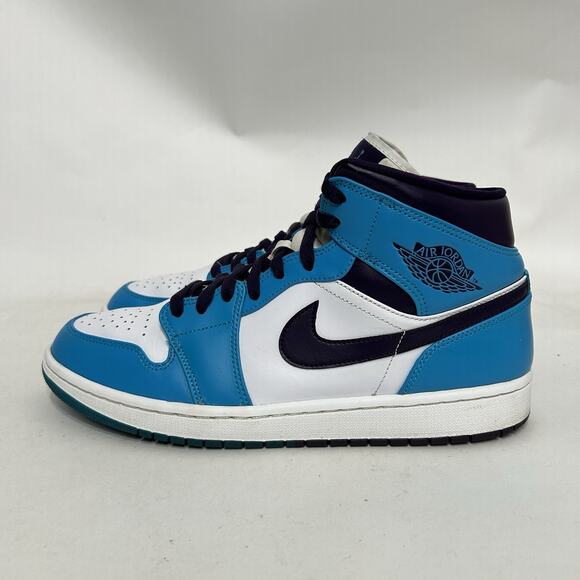 Nike Air Jordan 1 Mid Retro “Hornets/Purple Blue White”